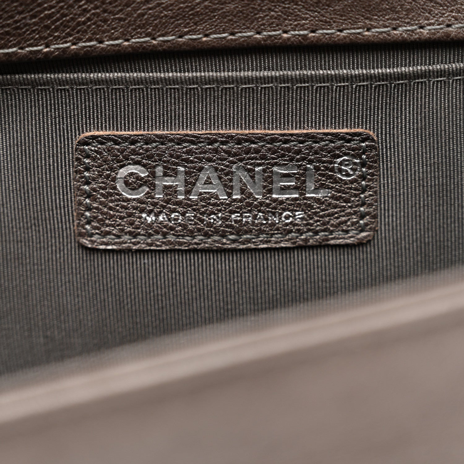 Chanel Metallic Calfskin Quilted Medium Boy Flap Dark Silver 7 of 11