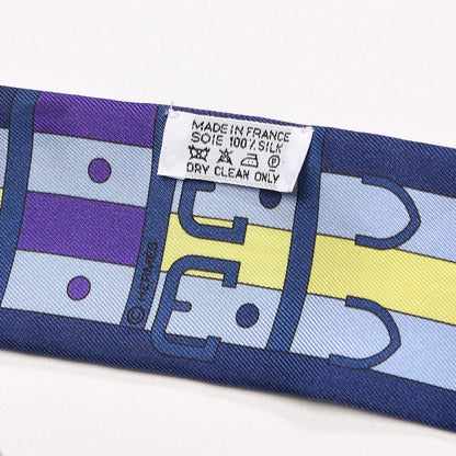 Hermes Silk Rocabar Twilly Violet Marine Ciel 3 of 4