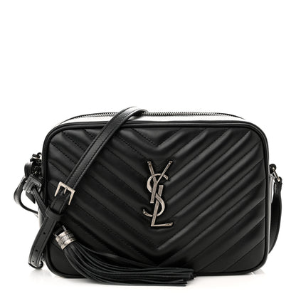 Saint Laurent Calfskin Matelasse Monogram Lou Camera Bag Black 1 of 10