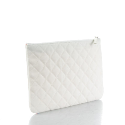 Chanel Canvas Medium Coco Cuba Cosmetic Case Yellow Turquoise 3 of 7