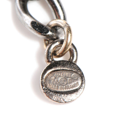 Chanel Ruthenium Crystal Baguette CC Long Necklace Red Black 4 of 5