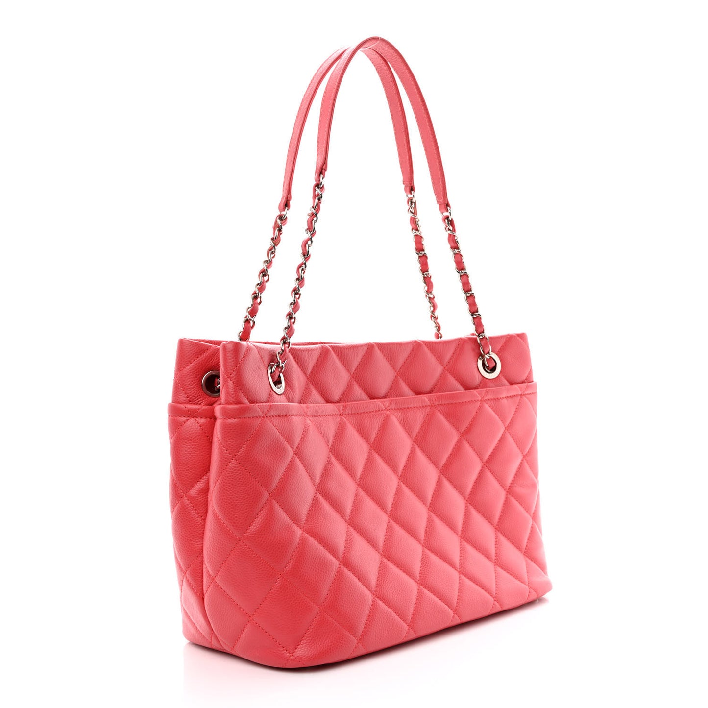 Caviar Quilted Timeless CC Soft Tote Pink