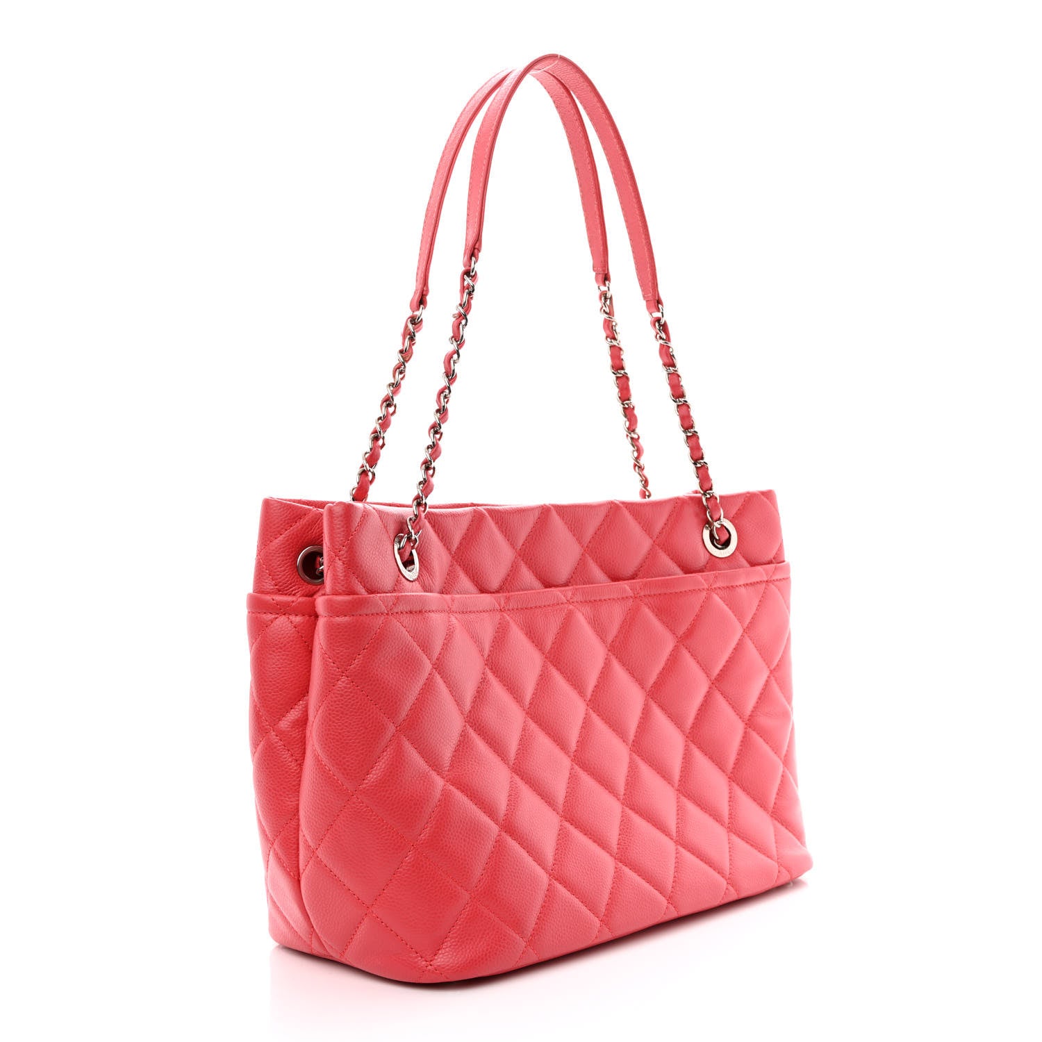Chanel Caviar Quilted Timeless CC Soft Tote Pink 3 of 14