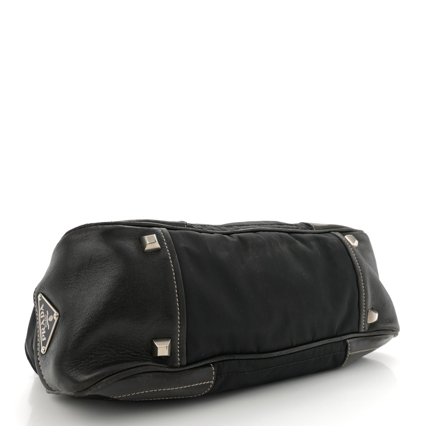 Tessuto Nylon Tassel Shoulder Bag Black