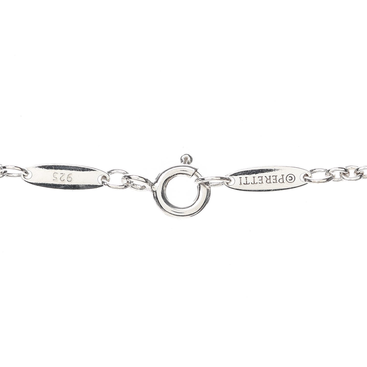 Tiffany Sterling Silver Pearl 9-9.5mm Elsa Peretti Open Heart Lariat Necklace 4 of 5