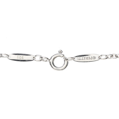 Tiffany Sterling Silver Pearl 9-9.5mm Elsa Peretti Open Heart Lariat Necklace 4 of 5