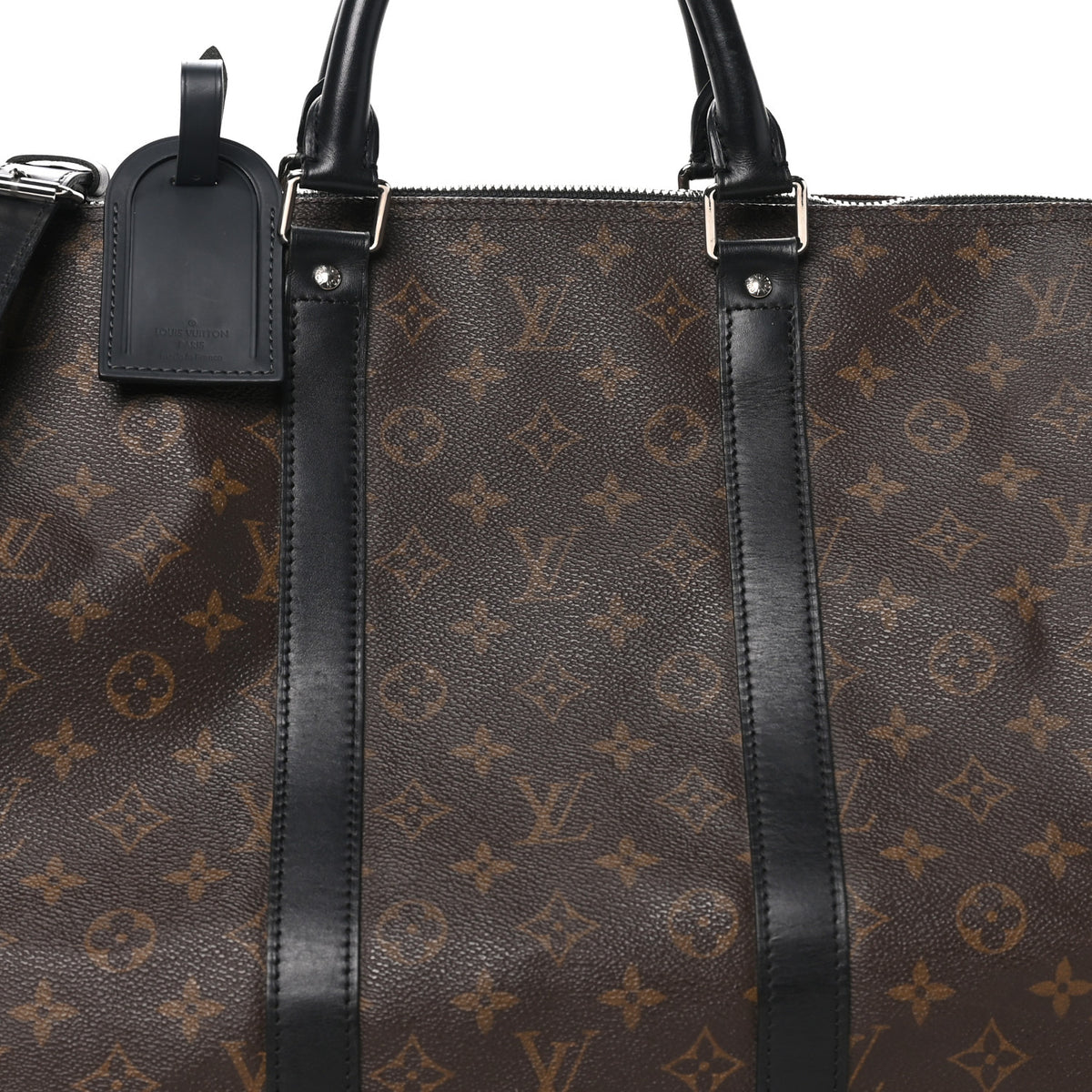 Louis Vuitton Monogram Macassar Keepall Bandouliere 55 7 of 9