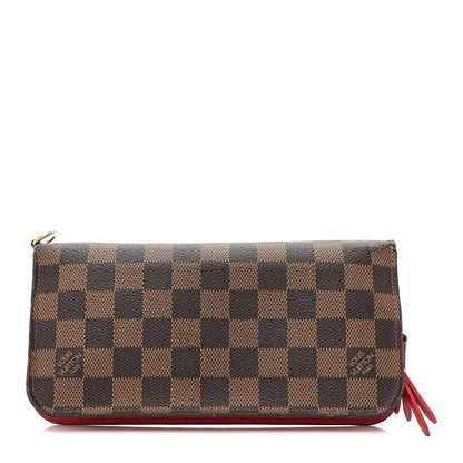 Louis Vuitton Damier Ebene Insolite Wallet Red 1 of 21