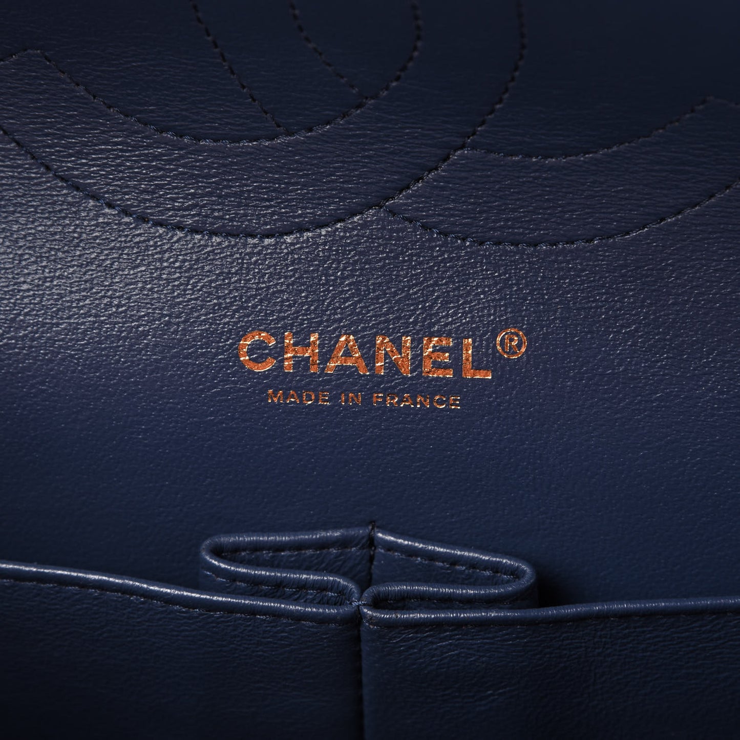 Caviar Quilted Jumbo Double Flap Blue