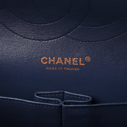 Chanel Caviar Quilted Jumbo Double Flap Blue 8 of 10