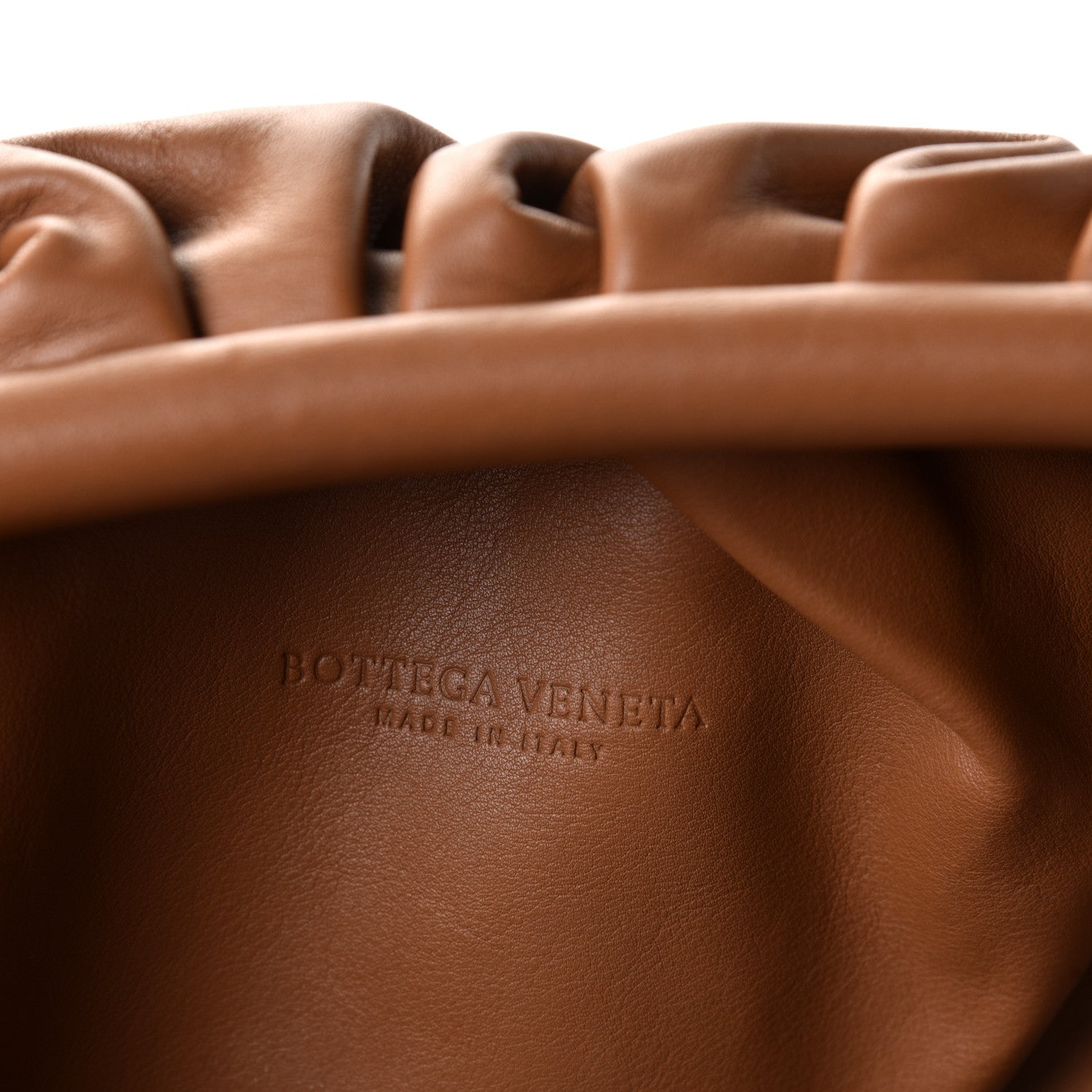 Bottega Veneta Smooth Butter Calf The Pouch Oversized Clutch Cammello 12 of 14
