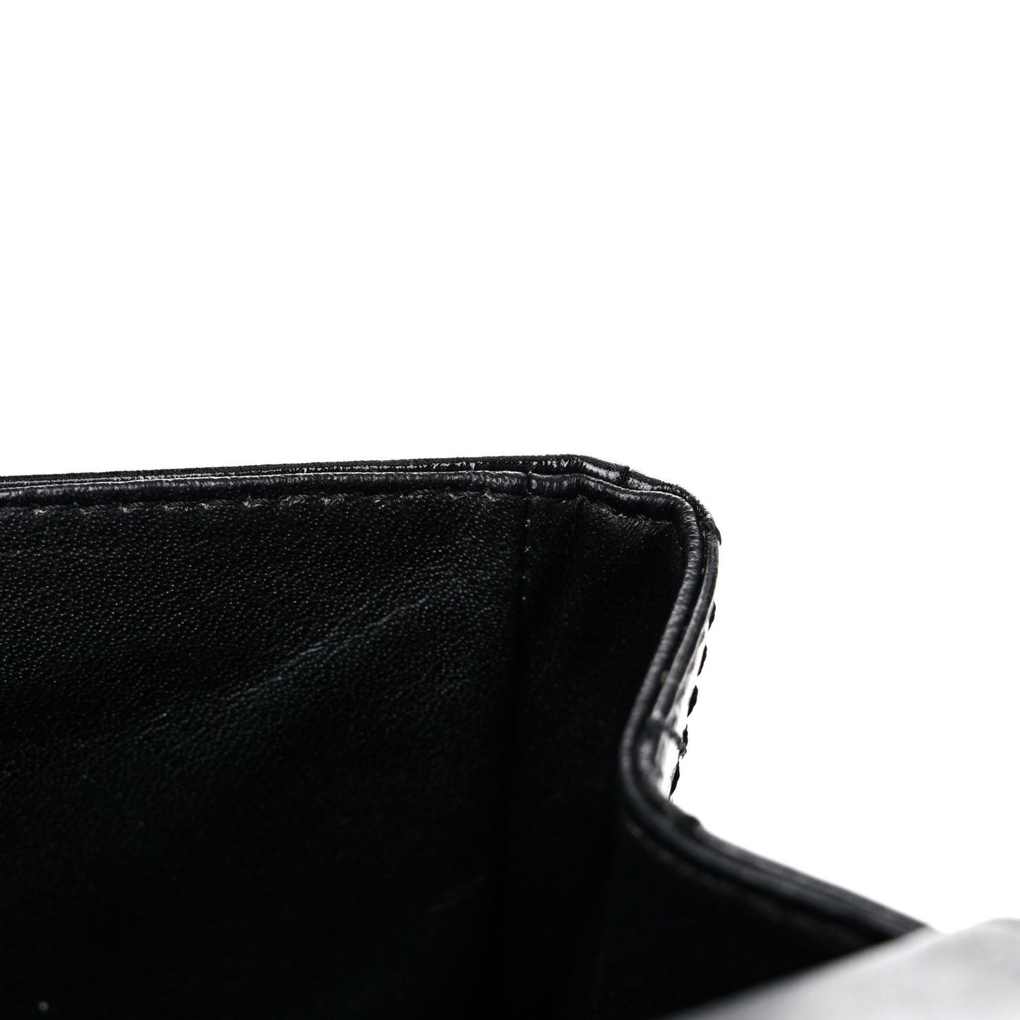 Glazed Aged Calfskin Quilted 2.55 Reissue 227 Flap Black