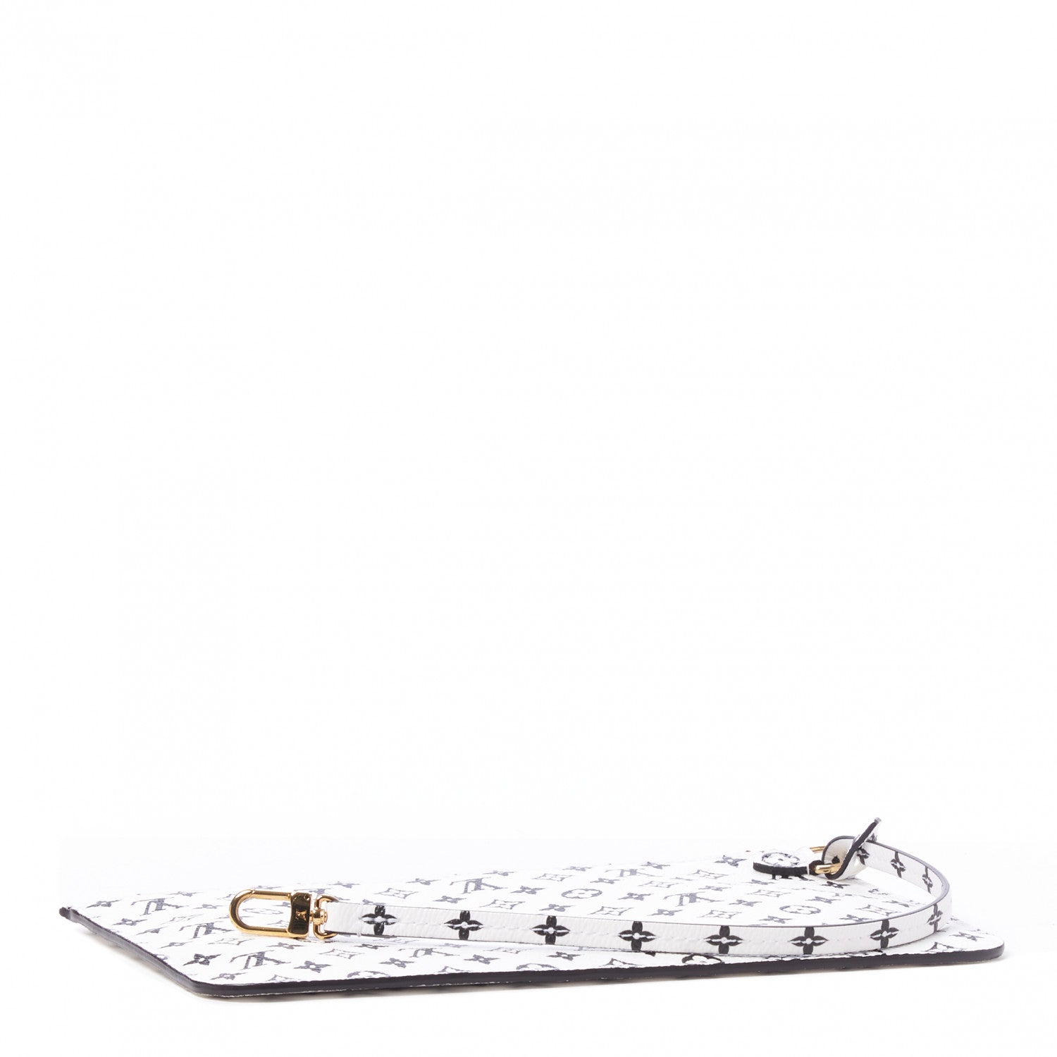 Louis Vuitton Monogram Giant Neverfull MM GM Pochette White 3 of 7