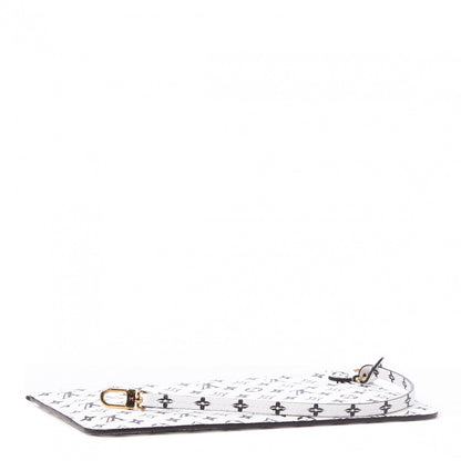Louis Vuitton Monogram Giant Neverfull MM GM Pochette White 3 of 7