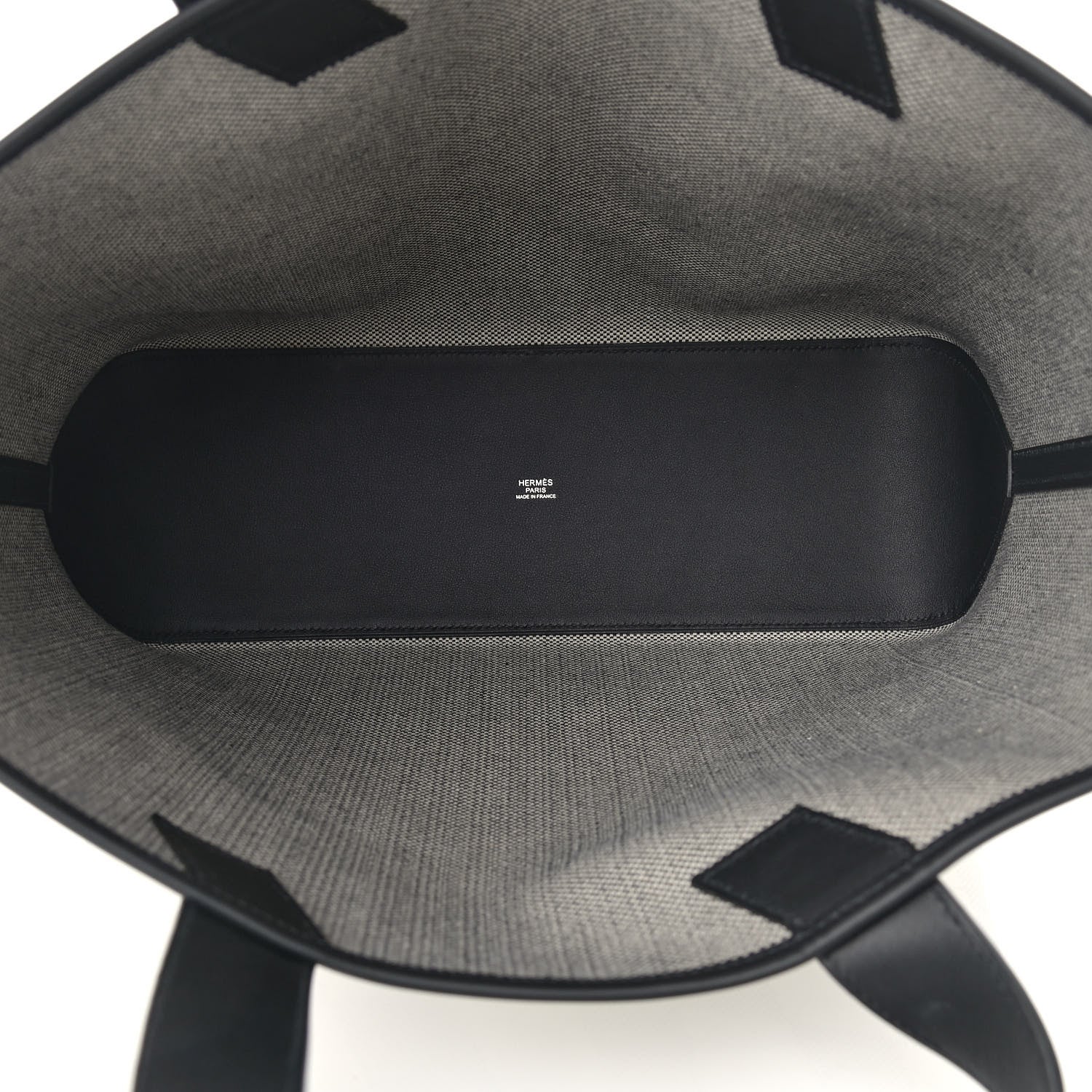 Hermes Swift H Canvas Cabas H En Biais 40 Black Ecru 5 of 9