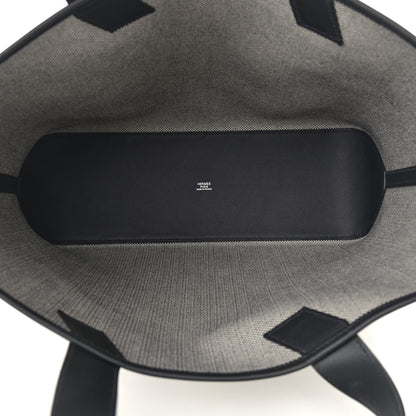Hermes Swift H Canvas Cabas H En Biais 40 Black Ecru 5 of 9