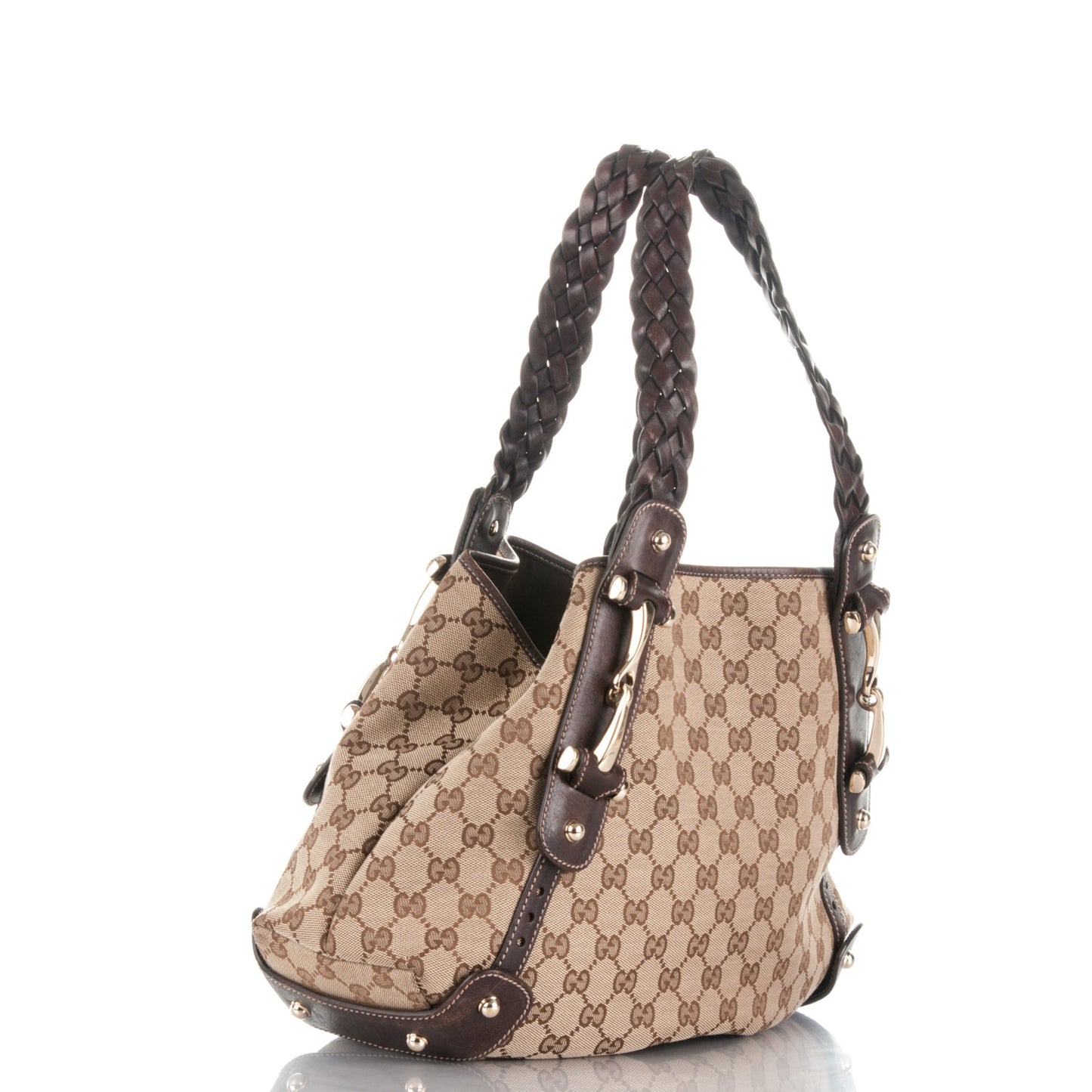 Monogram Small Pelham Shoulder Bag Dark Brown