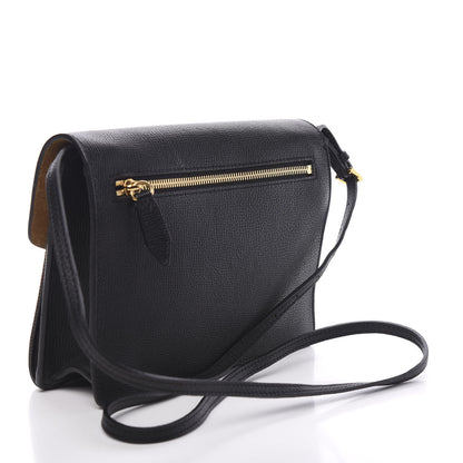 Burberry Derby Calfskin House Check Small Macken Crossbody Bag Black 2 of 11