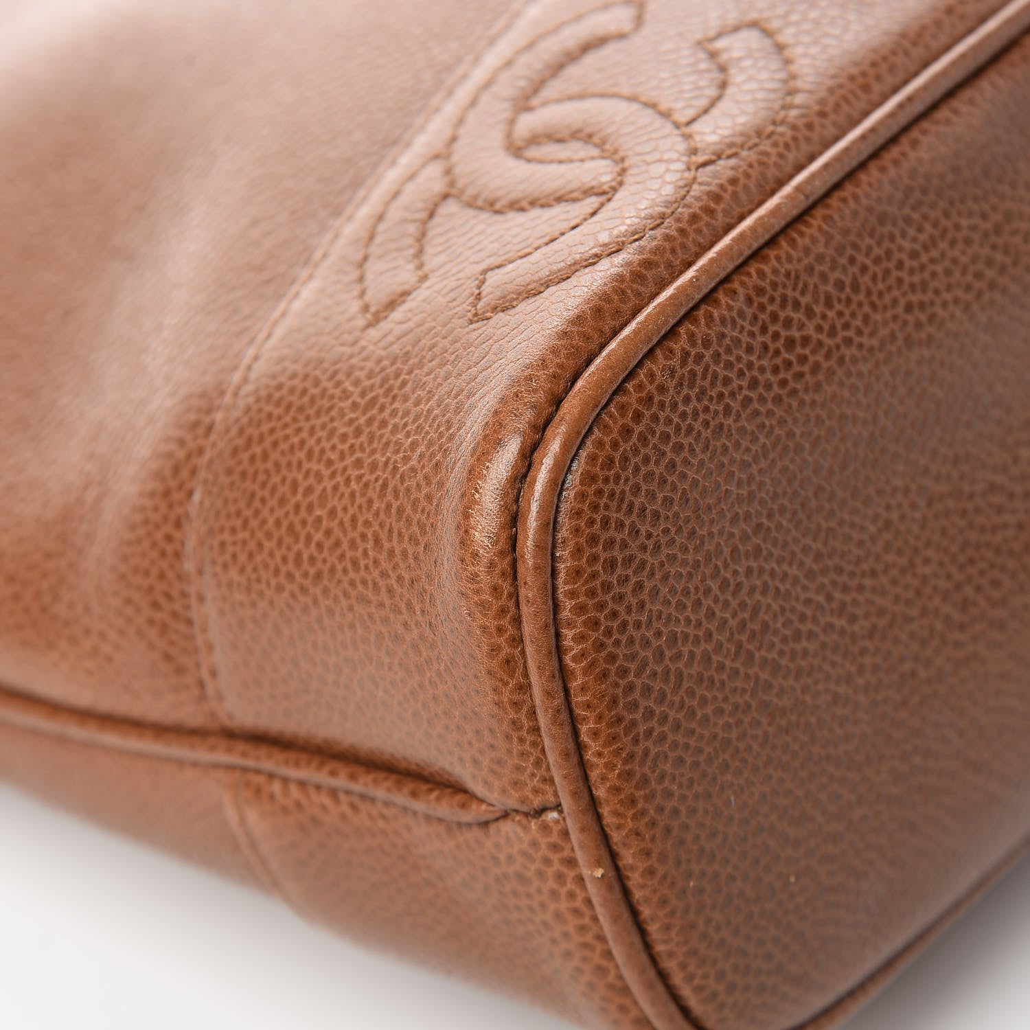 Chanel Caviar CC Shoulder Bag Brown 9 of 13