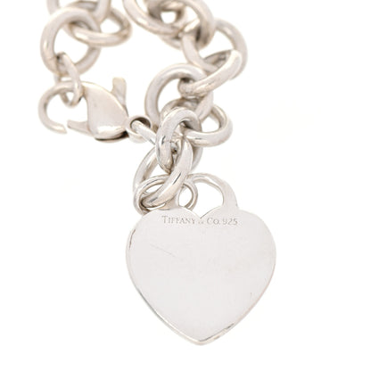 Tiffany Sterling Silver Heart Tag Charm Bracelet 4 of 5
