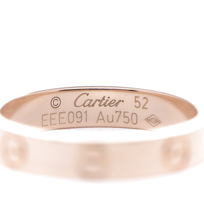 Cartier 18K Pink Gold 3.5mm LOVE Wedding Band Ring 52 6 3 of 4