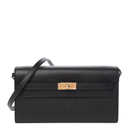 Hermes Epsom Kelly Wallet To Go Black 1 of 8