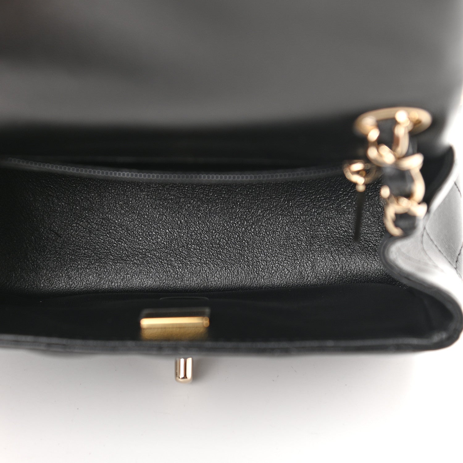 Chanel Lambskin Quilted Mini Square Flap Black 5 of 10