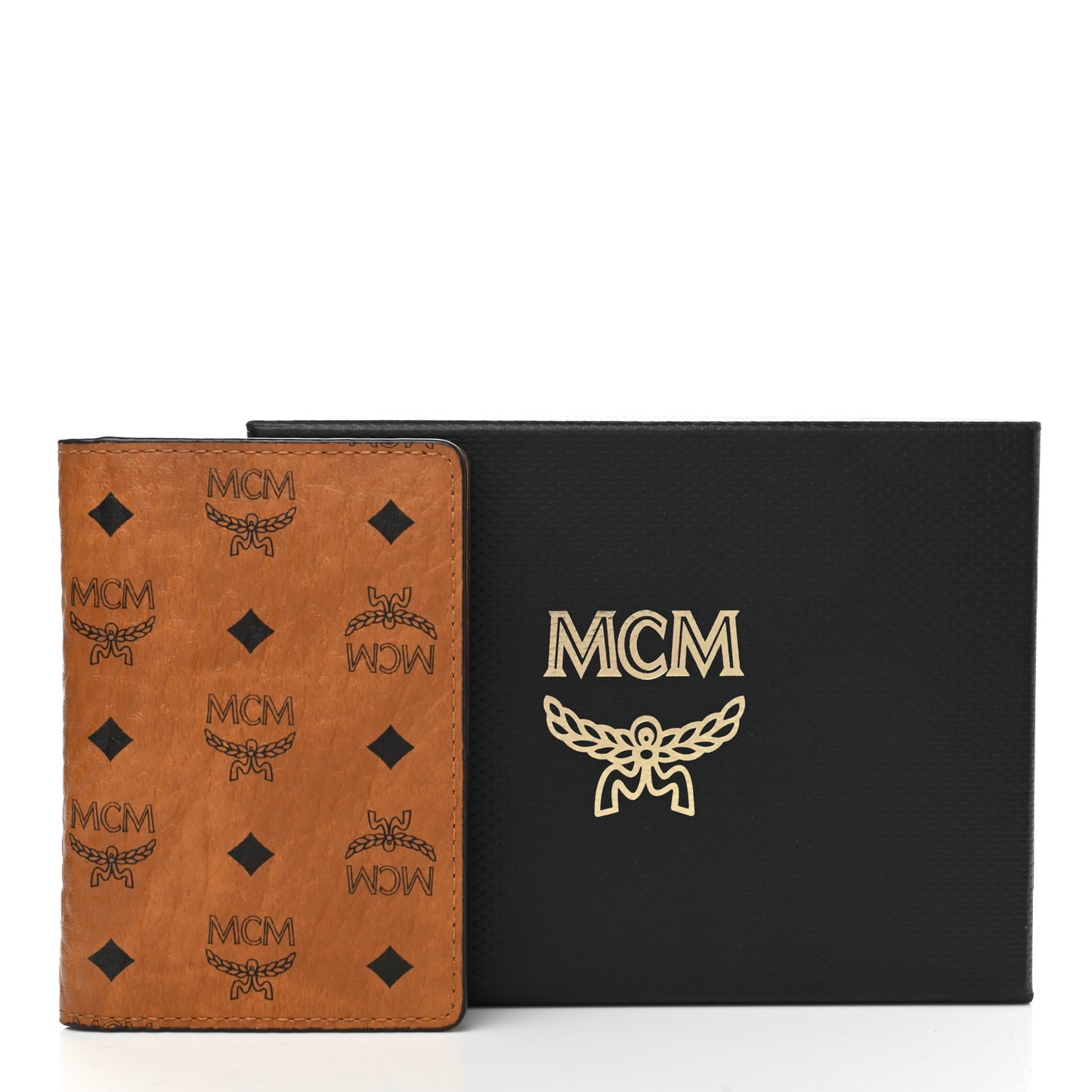 Visetos Mini Two Fold Card Wallet Cognac
