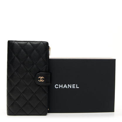 Chanel Caviar Quilted Long Zipped Wallet Black 11 of 11