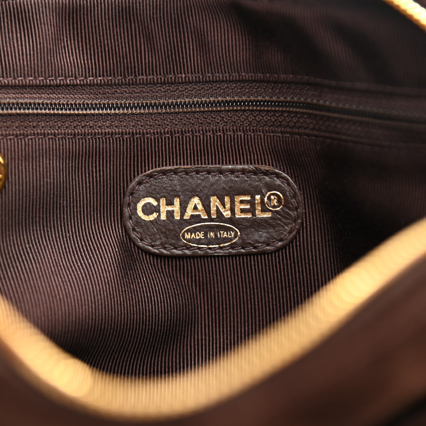 Suede CC Shopping Tote Dark Brown