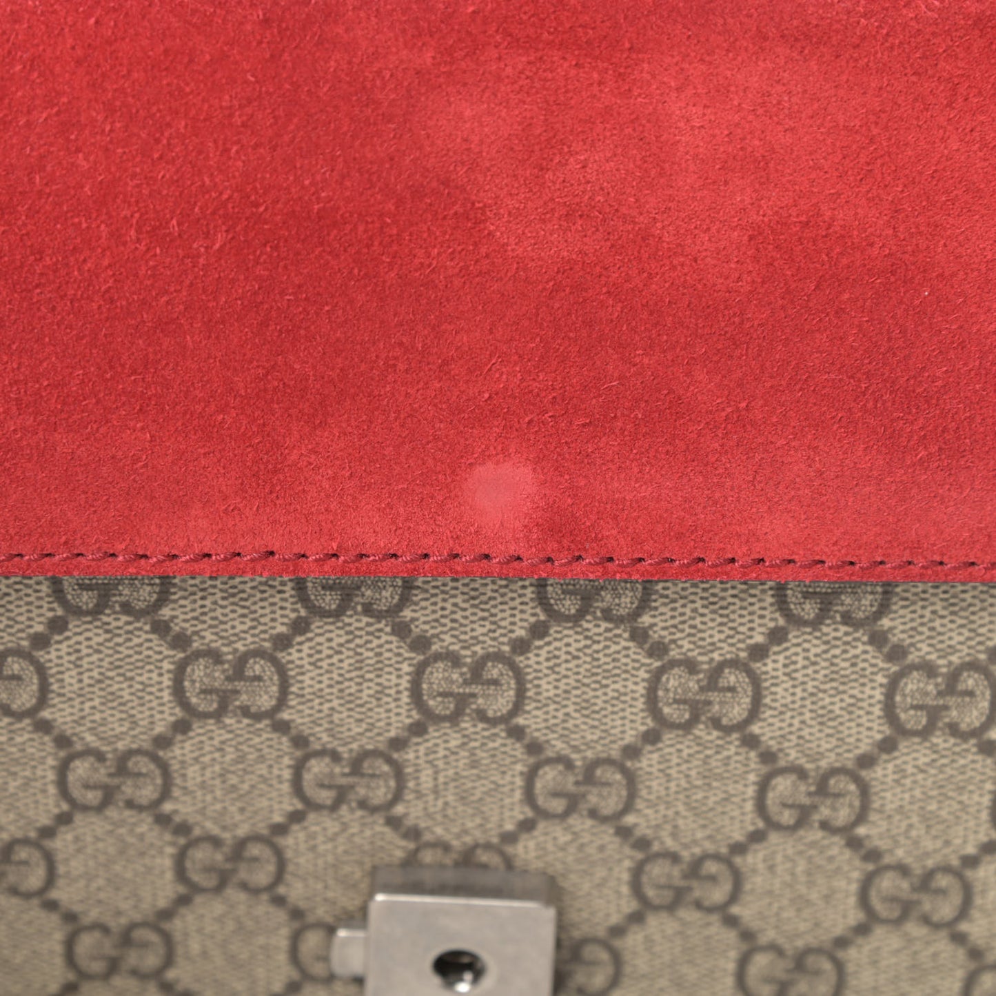 GG Supreme Monogram Small Dionysus Shoulder Bag Red