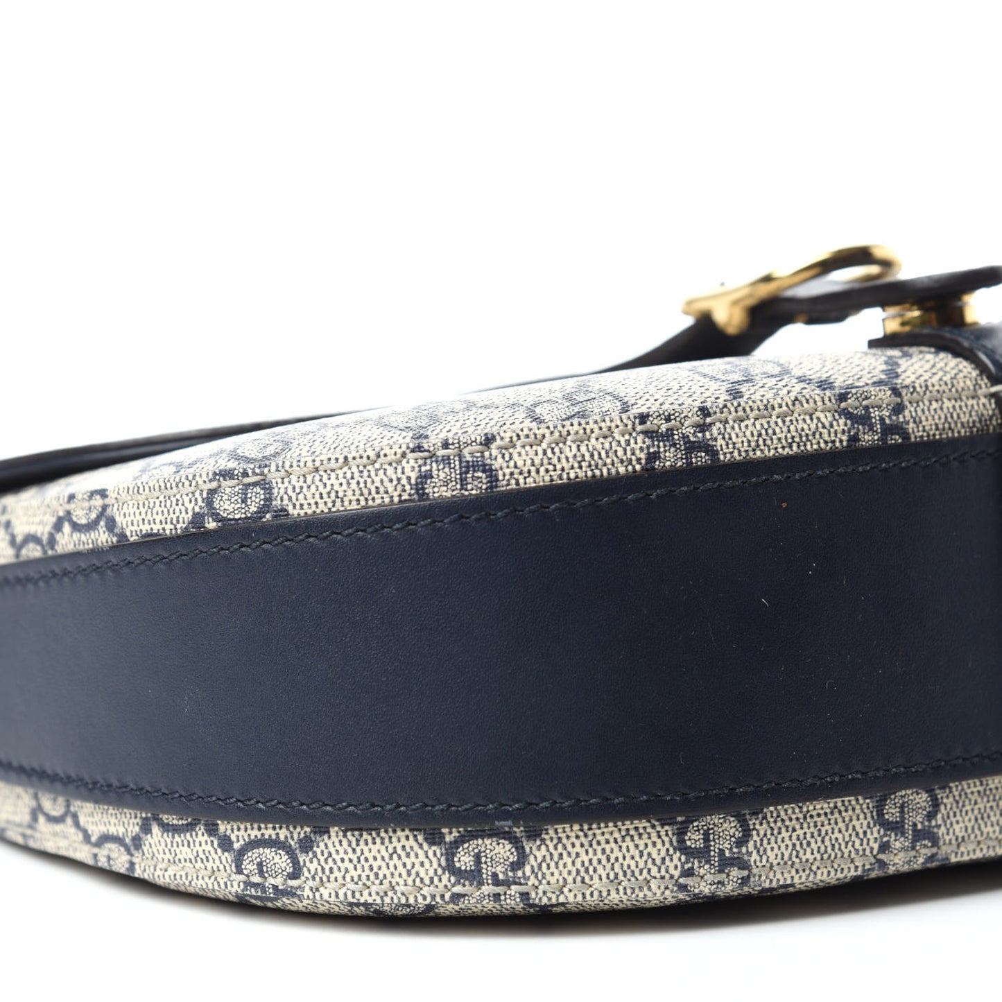 GG Supreme Monogram Small Messenger Shoulder Bag Beige Blue Navy
