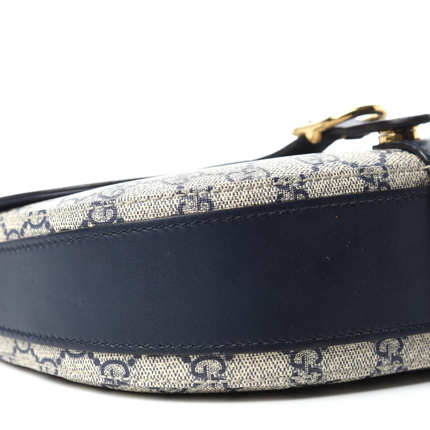 Gucci GG Supreme Monogram Small Messenger Shoulder Bag Beige Blue Navy 6 of 11