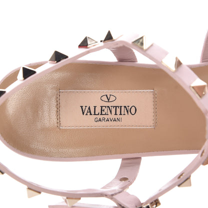 Valentino Garavani Calfskin Rockstud 60mm City Sandals 38.5 Water Rose 6 of 8