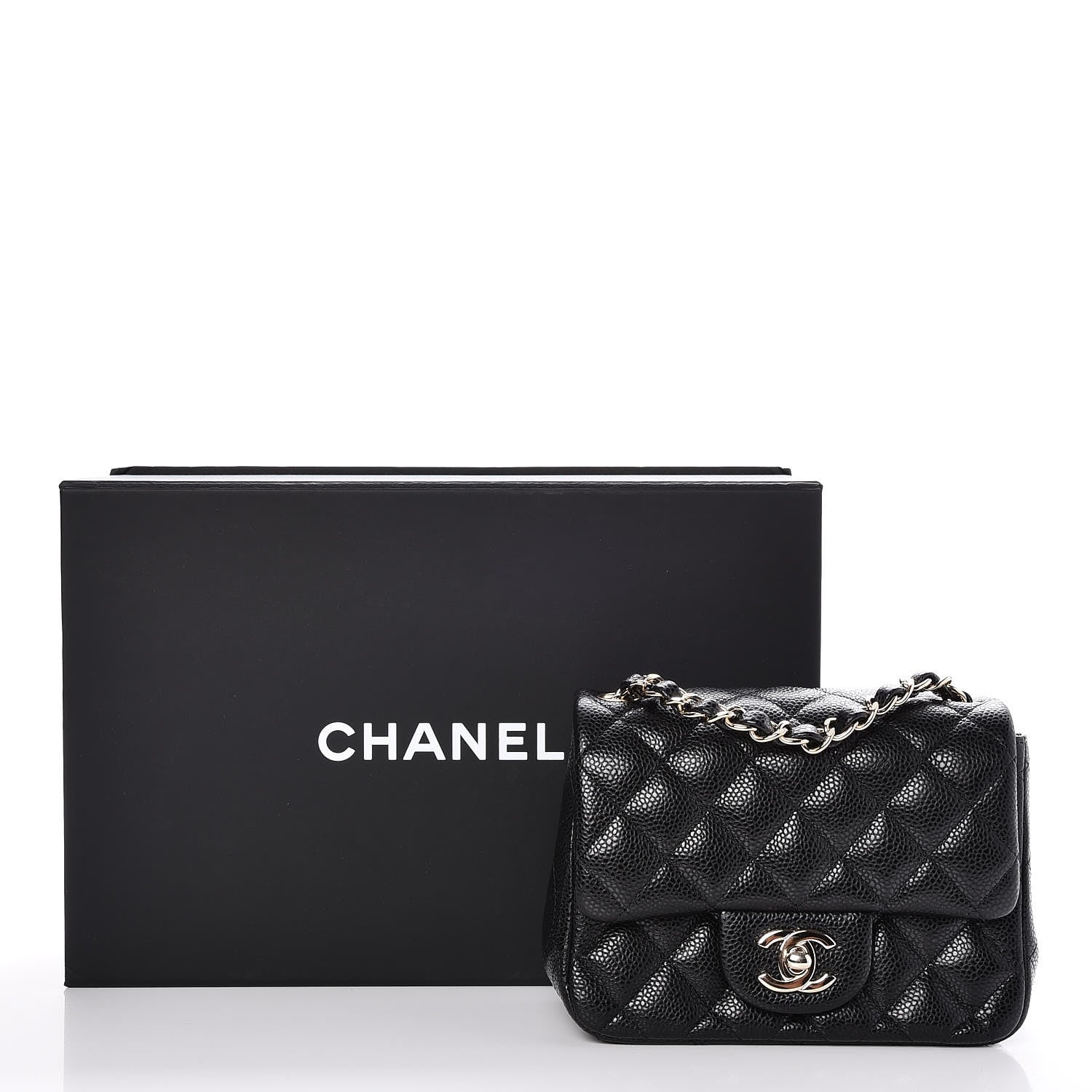 Chanel Caviar Quilted Mini Square Flap Black 8 of 8