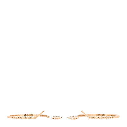 Van Cleef & Arpels 18K Yellow Gold Perlee Hoop Earrings 3 of 5
