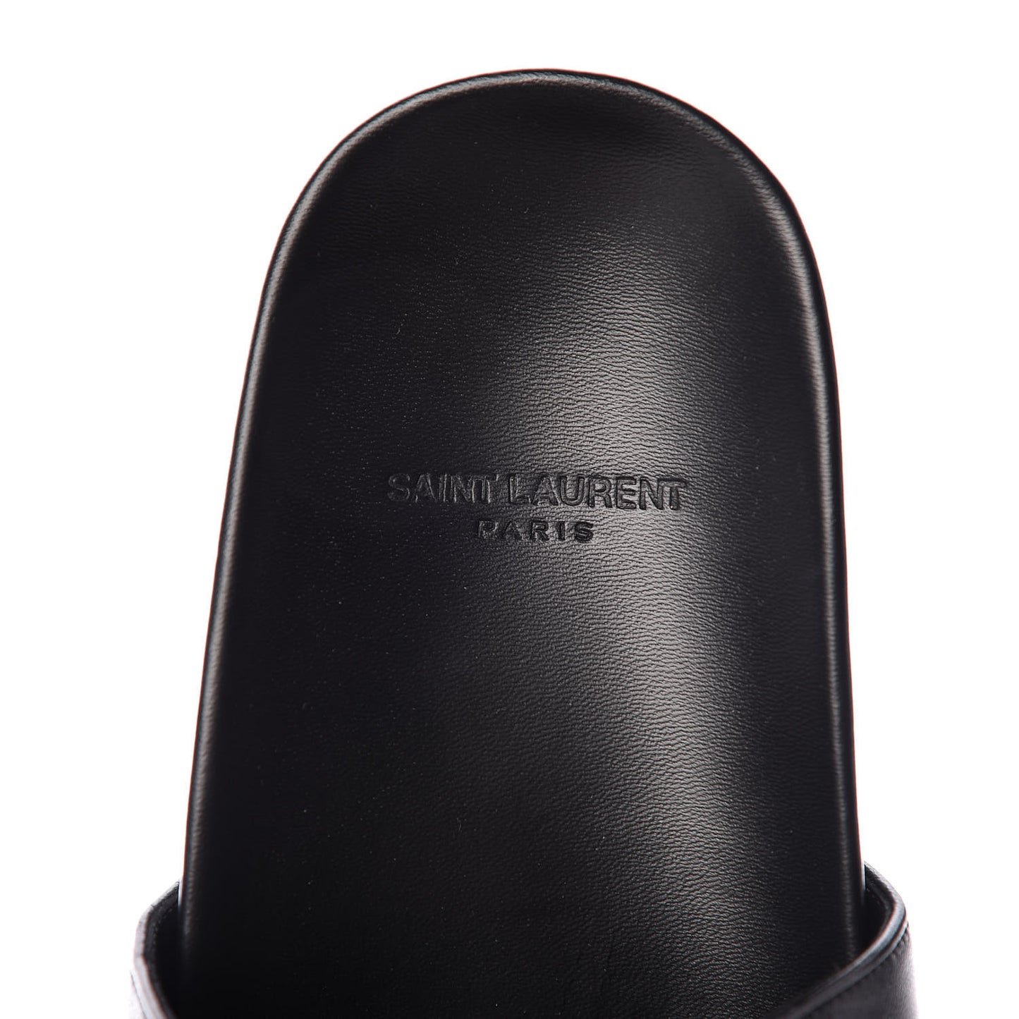 Calfskin Monogram Joan Slide Sandals 35.5 Black