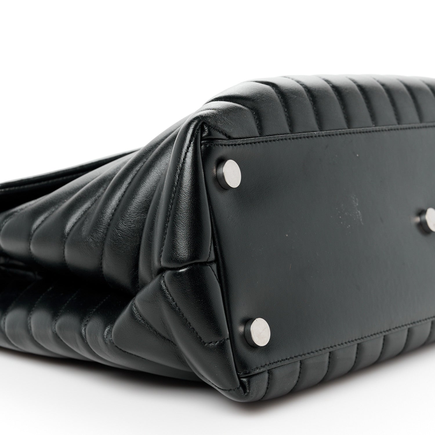 Saint Laurent Calfskin Y Quilted Monogram Large Loulou Chain Satchel Black 10 of 11