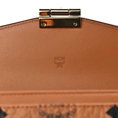 MCM Visetos Large Patricia Wallet On Chain Cognac 6 of 11