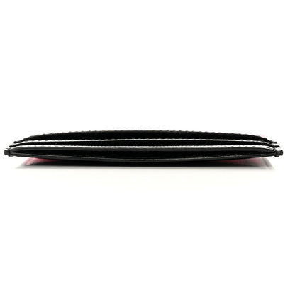 Saint Laurent Calfskin Zebra Print Credit Card Case Fuchsia Black 11 of 17