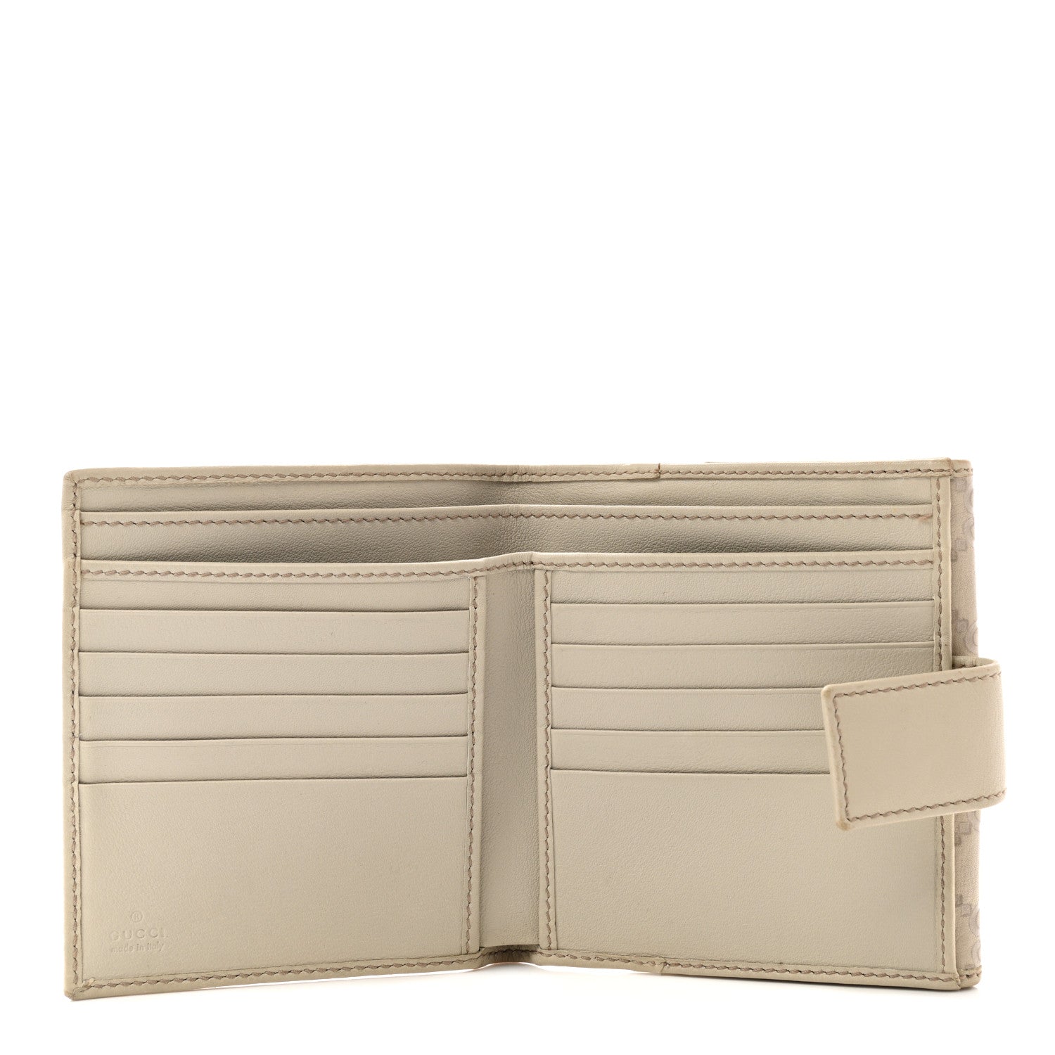 Gucci Guccissima Princy French Flap Wallet Off White 5 of 10