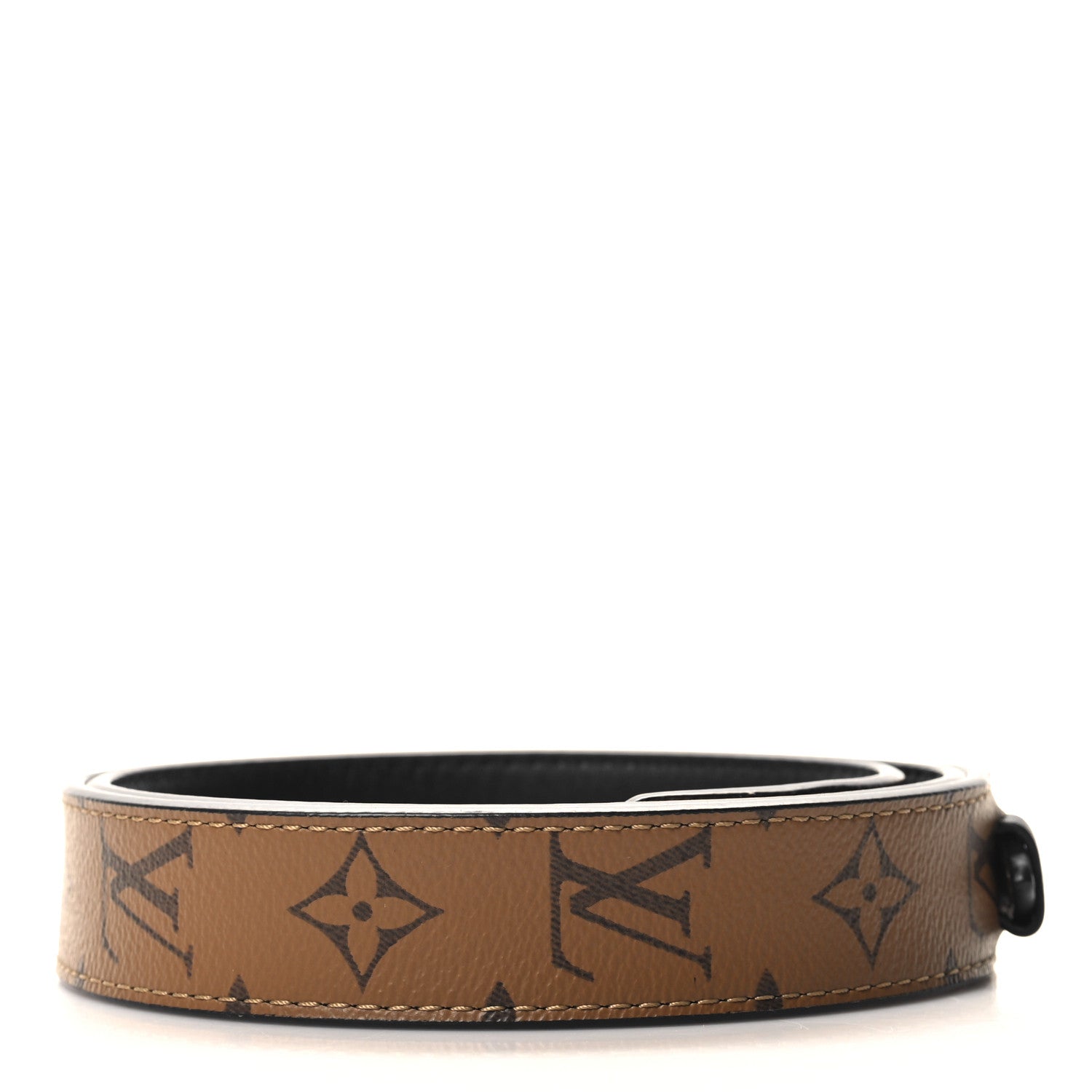 Louis Vuitton Reverse Monogram Bandouliere Shoulder Strap XL Black 2 of 6
