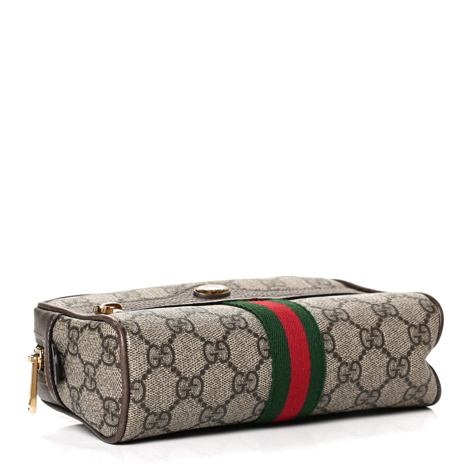 Gucci GG Supreme Monogram Web Small Ophidia Belt Bag 75 30 Dark Brown 4 of 11
