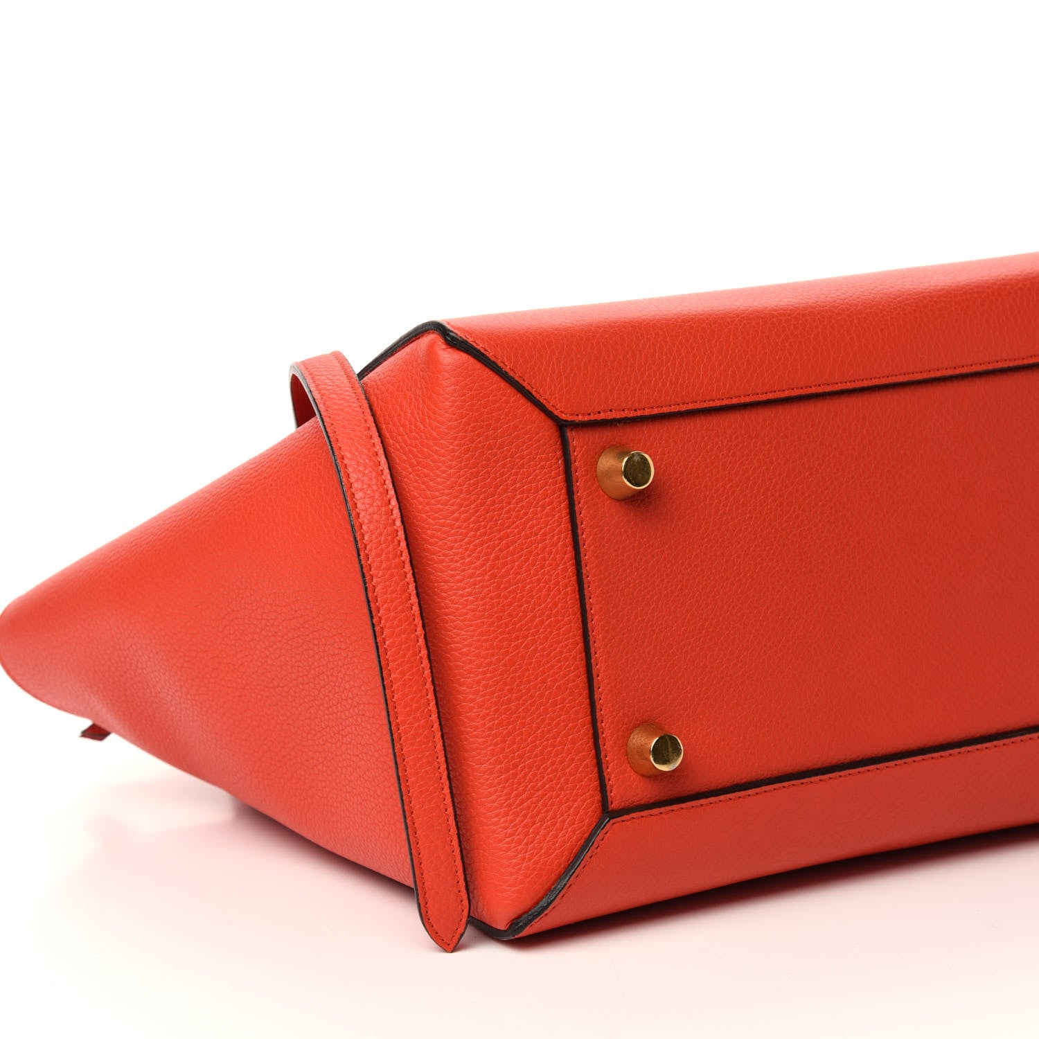Celine Grained Calfskin Mini Belt Bag Coral Orange 7 of 11
