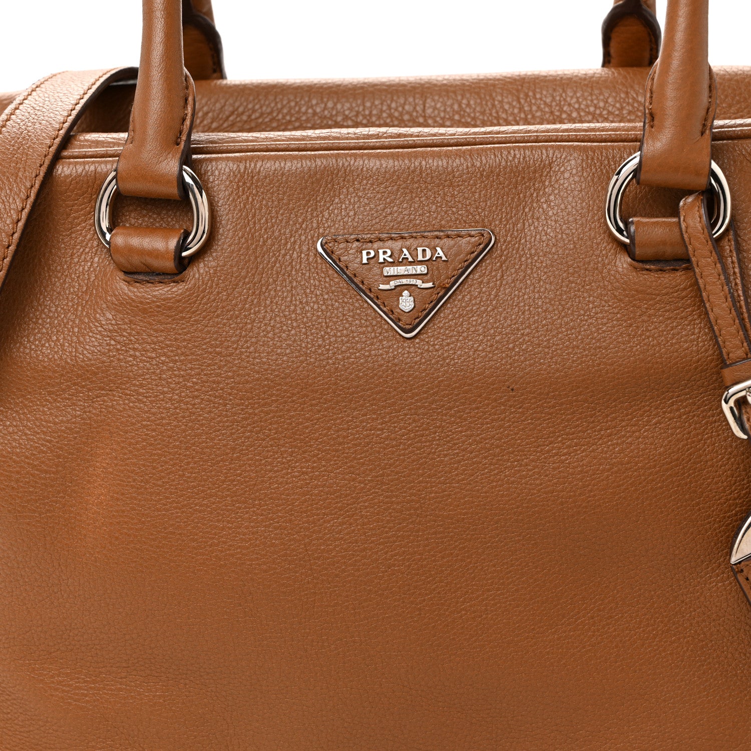 Prada Vitello Daino Satchel Nocciolo 9 of 13
