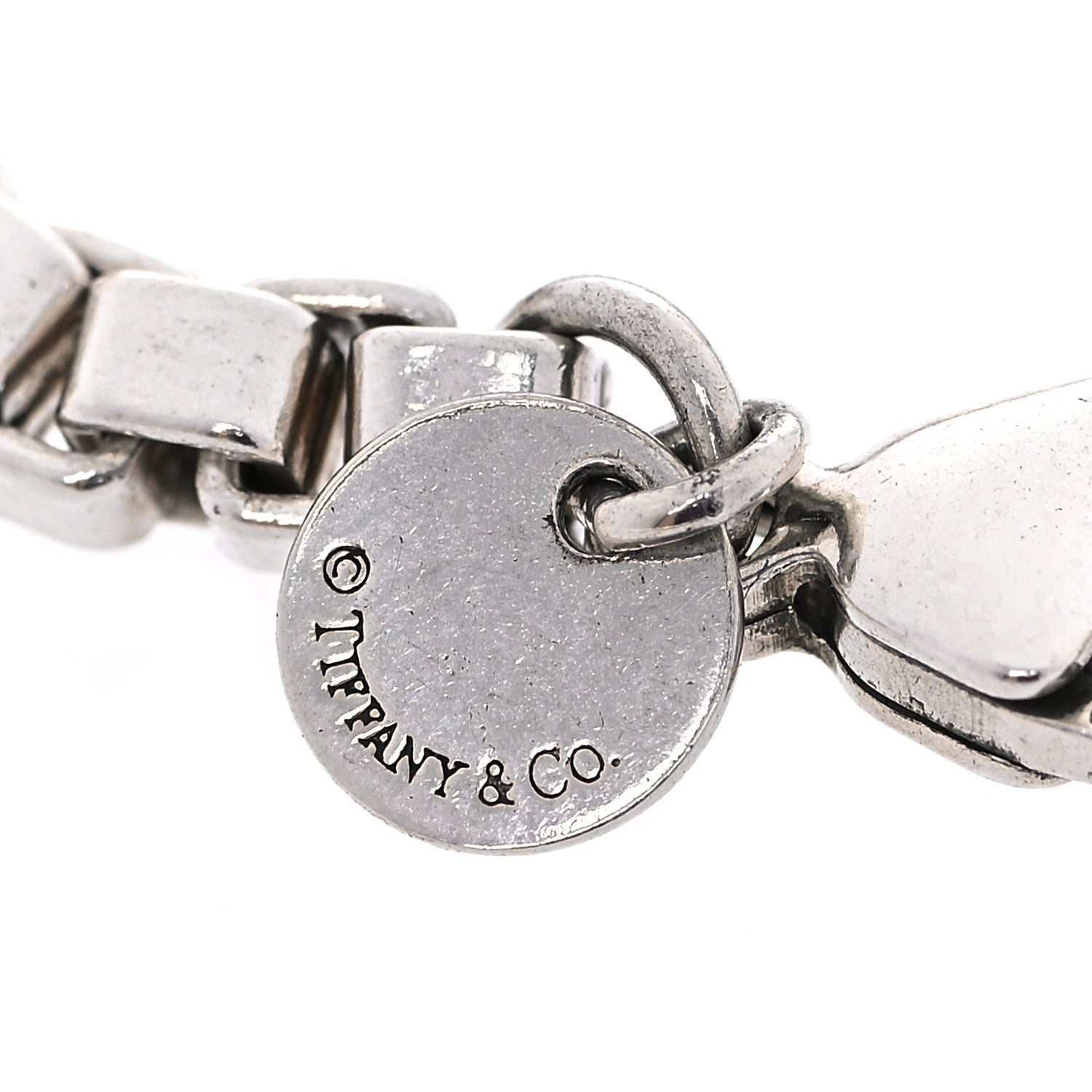 Tiffany Sterling Silver 4mm Venetian Link Bracelet 5 of 7