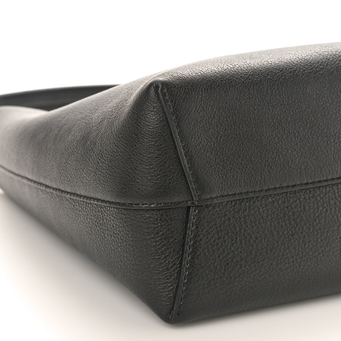 Calfskin Small Soft Candy Shoulder Bag Black