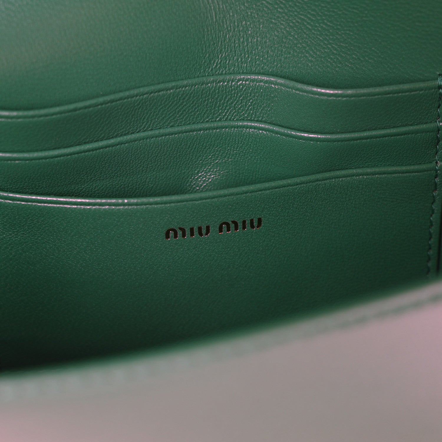 Miu Miu Nappa Matelasse Smartphone Holder With Chain Mango 6 of 10