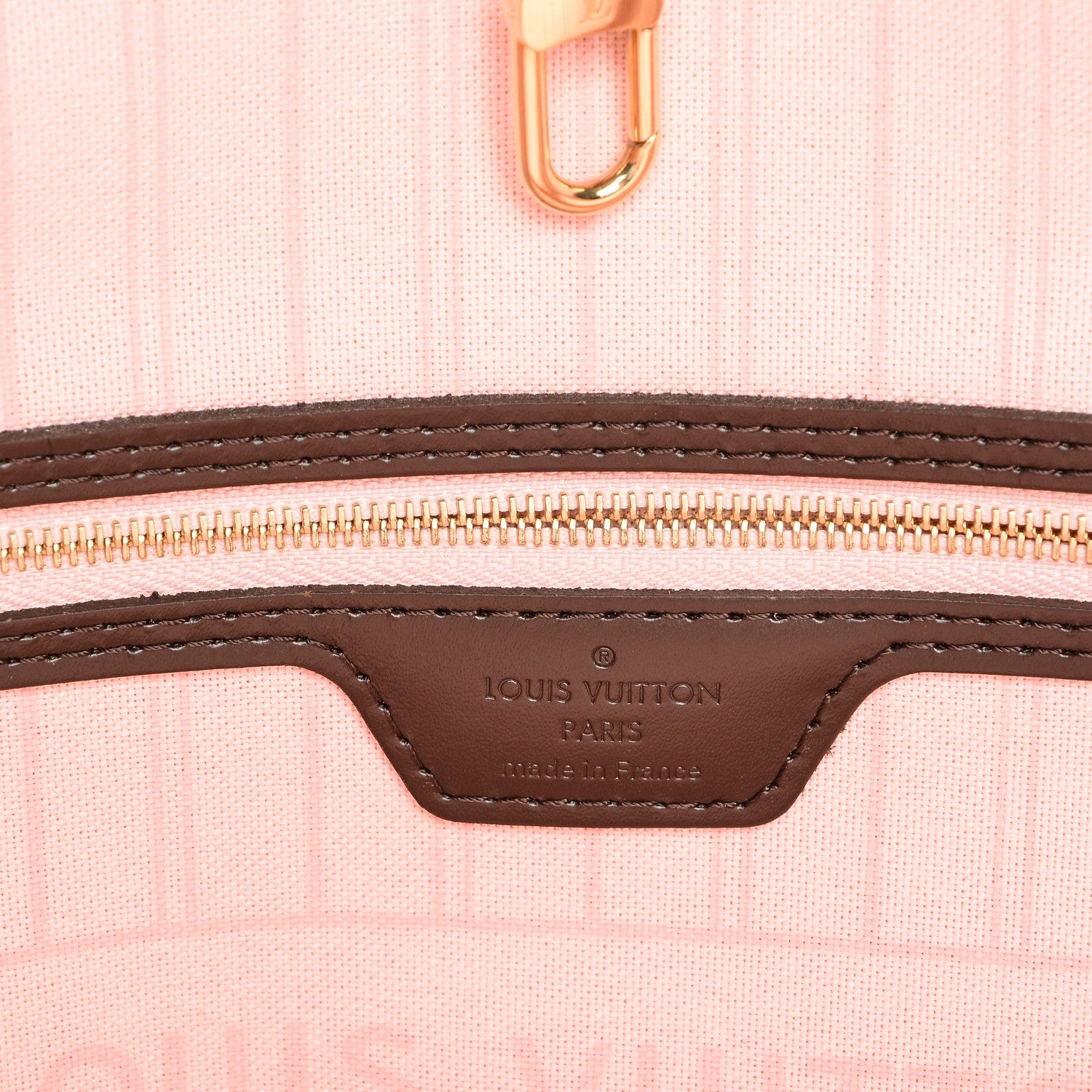 Louis Vuitton Damier Ebene Neo Neverfull MM Rose Ballerine 7 of 8