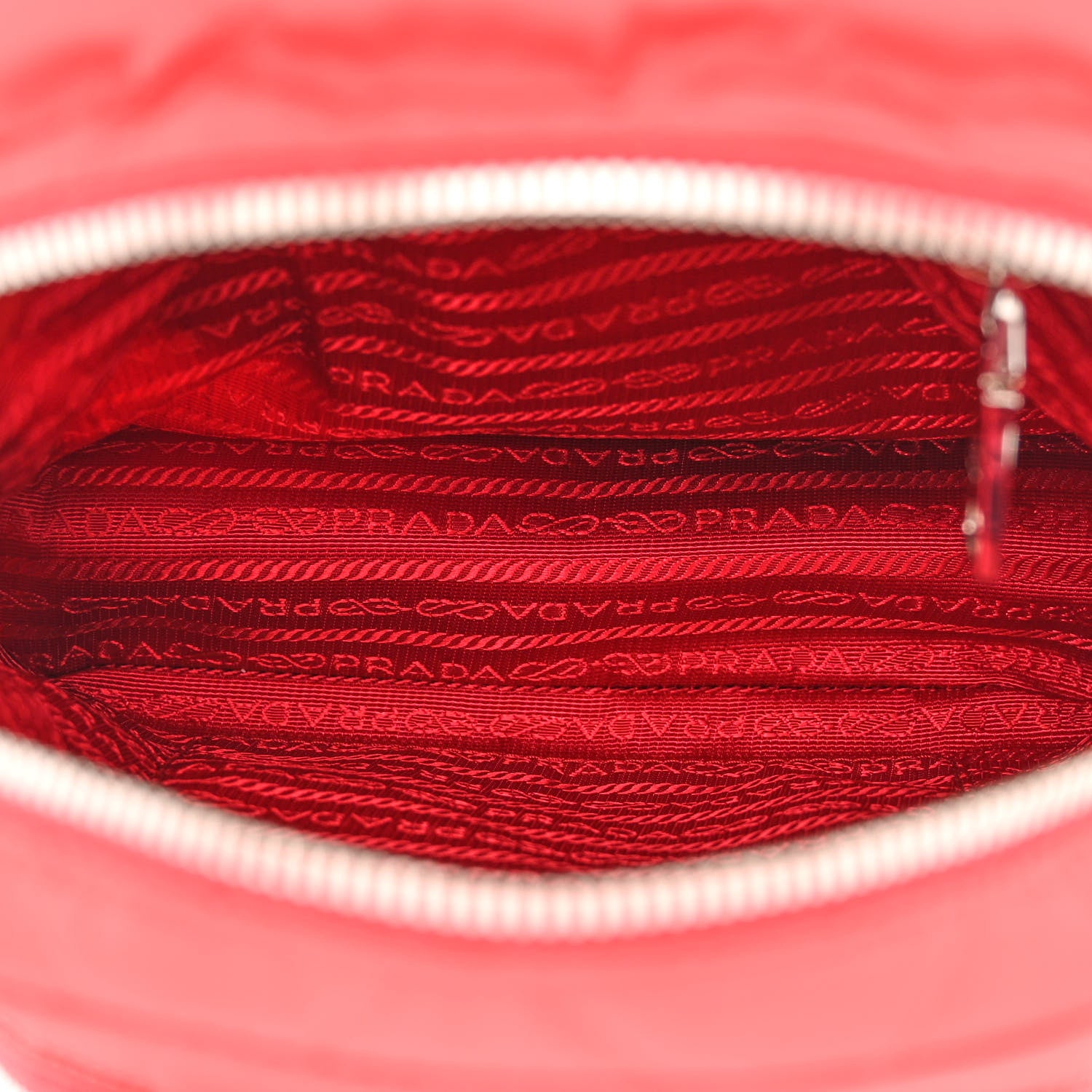 Prada Nylon Tessuto Impuntu Quilted Backpack Rosso 5 of 14